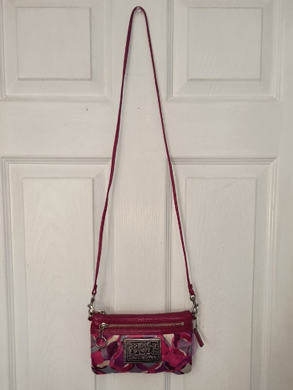 Coach Vintage Y2K Poppy Kaleidoscope Small Crossbody Bag F43685 - Picture 2 of 10